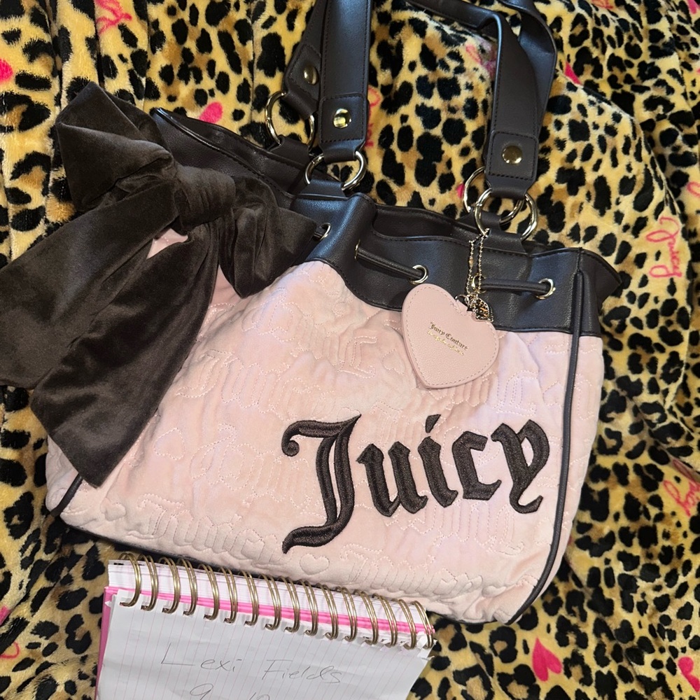 NWOT Juicy Couture Brown and Pink Daydreamer Bag